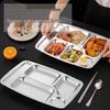 304 Stainless Steel Divided Cafeteria Tray