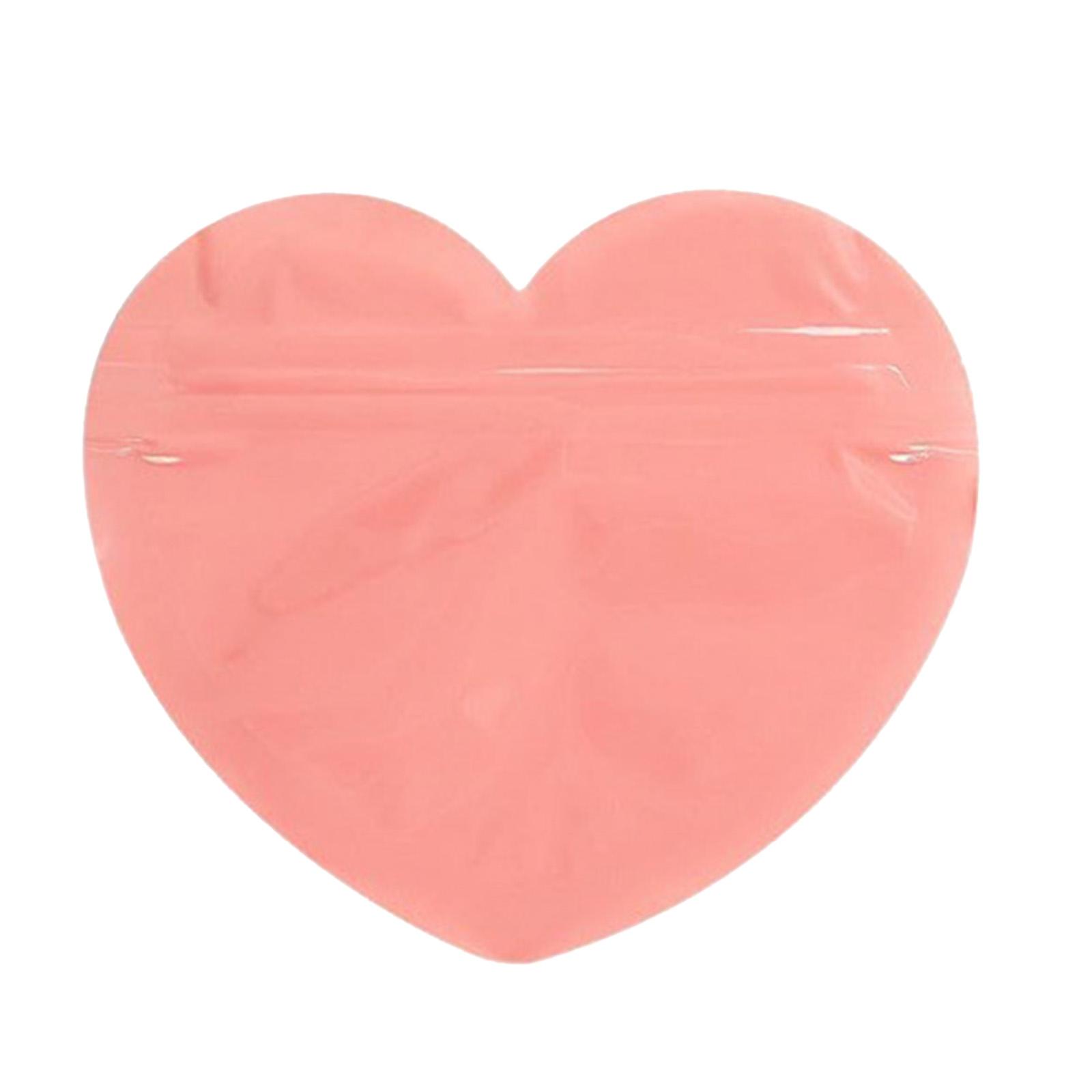 

Cute PVC Heart-shaped Jewelry Pouch, Perfect For Valentine s Day Gift, Resealable Bag. S рожевий