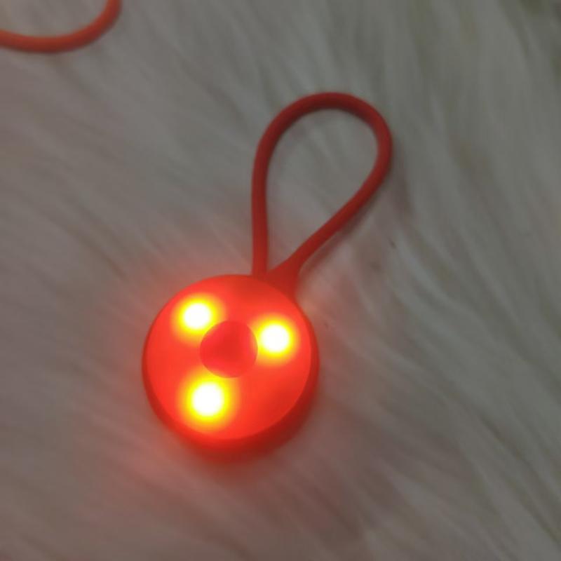 1Pcs Silicone Led Night Outdoor Backpack Lights Running Warning Light Camping Riding Wind Rope Light Travel Equipment Tool