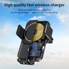 Ny QI Induktion Biltelefonhållare 15W Trådlös laddning Billaddare Luftventil Dashboard Support för iPhone 12 13 14 8 Samsung LG