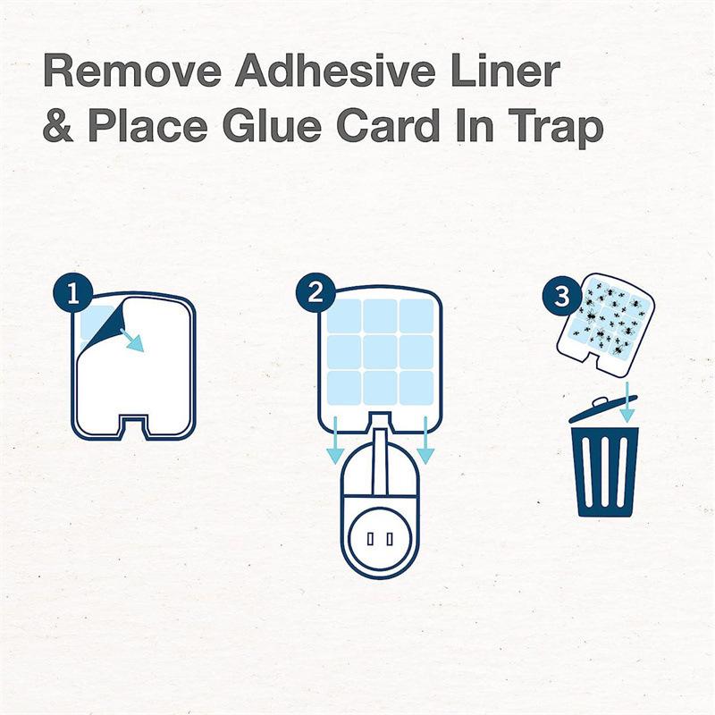 Klebefalle Mückenlampe Insektenabwehrfalle Haushalt Klebende Mückenlampe mit Klebefolie Fliegende Insekten Fruchtfliegenfänger