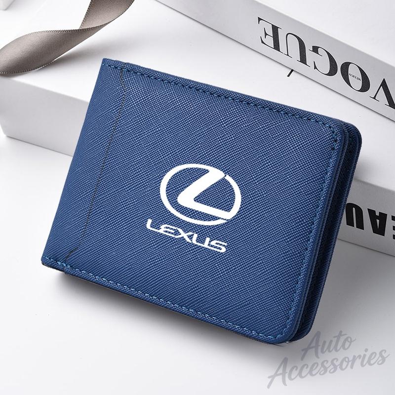 Simple Car Short Men Wallet Business Leisure Card Holder For Lexus Fsport GX470 RX330 IS250 LX570 LX600 Ct200h NX RX LX GX GS ES NB5