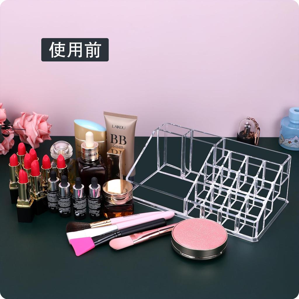MOSIKER Cosmetic Storage Makeup Lip Makeup Brush Nail Small Item Drawer Box, Case, Case, Polish, Perfume, Storage, Acrylic, Transparent, Stylish,