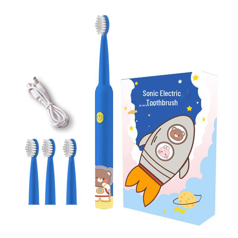 Children's Electric Toothbrush: Waterproof, Fully Automatic Sonic with DuPont Antibacterial Bristles.