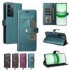 Clamshell Leather Wallet Case For Realme C75 C71 C73 C65 C63 C75X P1 P2 Pro 5G Flip Cover Phone Cases Business Outside Card Slot
