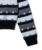 YOUHEE Star Stripe Cardigan Black