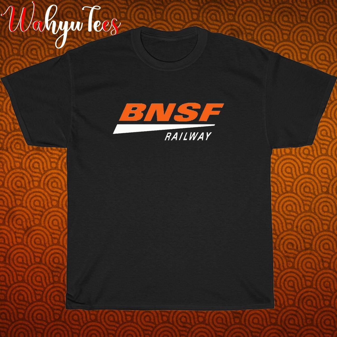 New BNSF Railway Logo Black/Grey/Navy/White Size S-5XL Unisex T-Shirt M