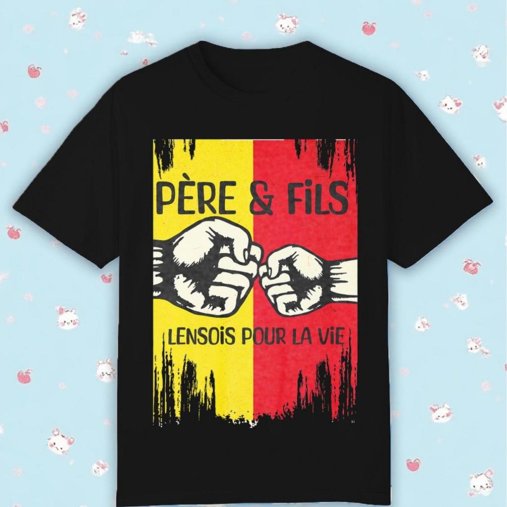 Gift for Camera Enthusiasts Father and Son Camera Pattern Tshirt Cute Kawaii French Text and Camera Design Tshirt