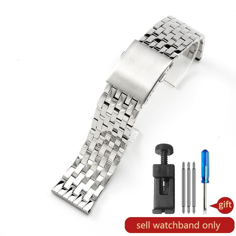 For DIESEL Stainless Steel Men's Watch Band Dz7395 Dz4316 Police Large Dial 22 24 26 28 Double Press Buckle Replace Watch Strap