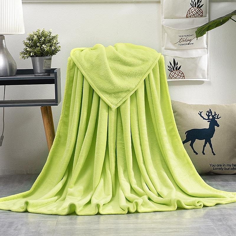 Soft Warm Blankets For Beds Winter Mink Throw Solid Sofa Cover Bedspread Winter Plaid Blankets Winter Sheet Bedspread 3size