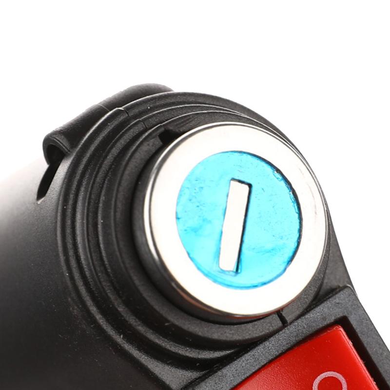 Electric Bicycle Handlebar Throttle Accelerator Grip Throttle Key Lock Switch