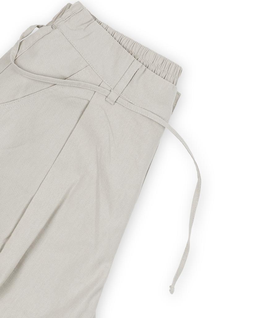XTONZ Xp294 Linen Balloon Half Pants (Oatmeal)