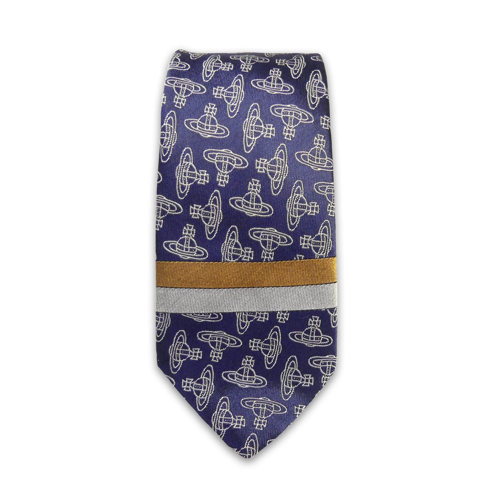 

Vivienne Westwood Узкий галстук W00CD Узкий K410 Темно-синий Vivienne Westwood Шелк Сделано в Стильный Деловой Синий. Мужской галстук, Италия. Подарок. [Использовал]