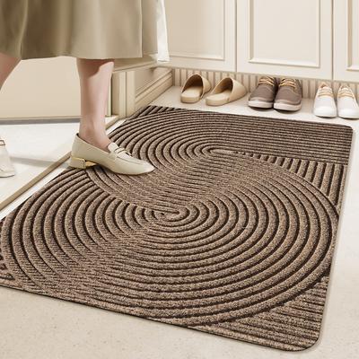 Simple PVC Wire Ring Entrance Door Floor Mats Stain-resistant Home Entrance Entrance Anti-slip Mats Carpet Foot Mats