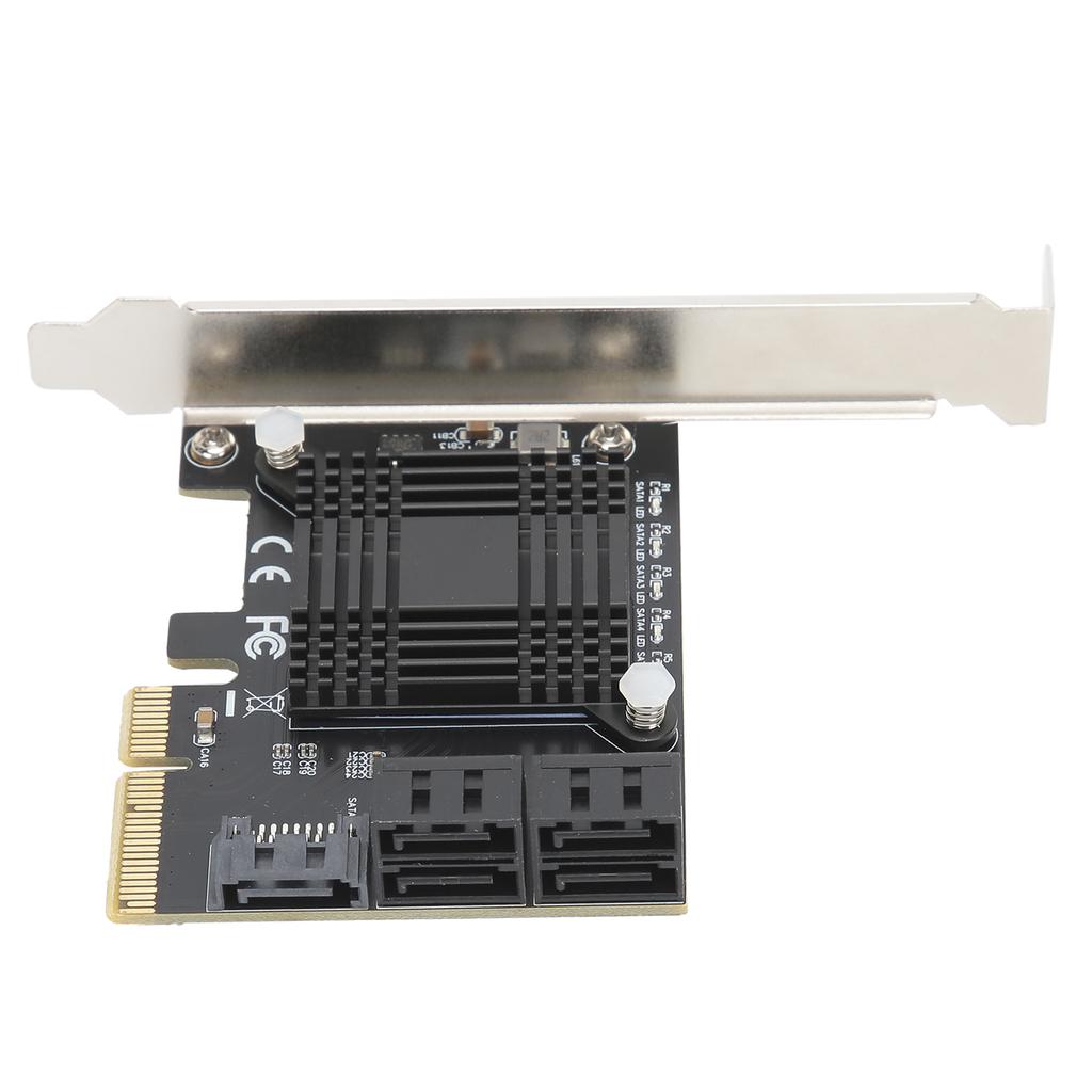 Expansion Card PCIE To 5 Ports SATA3.0 Module Converter Board JMB585 Chip for Computer