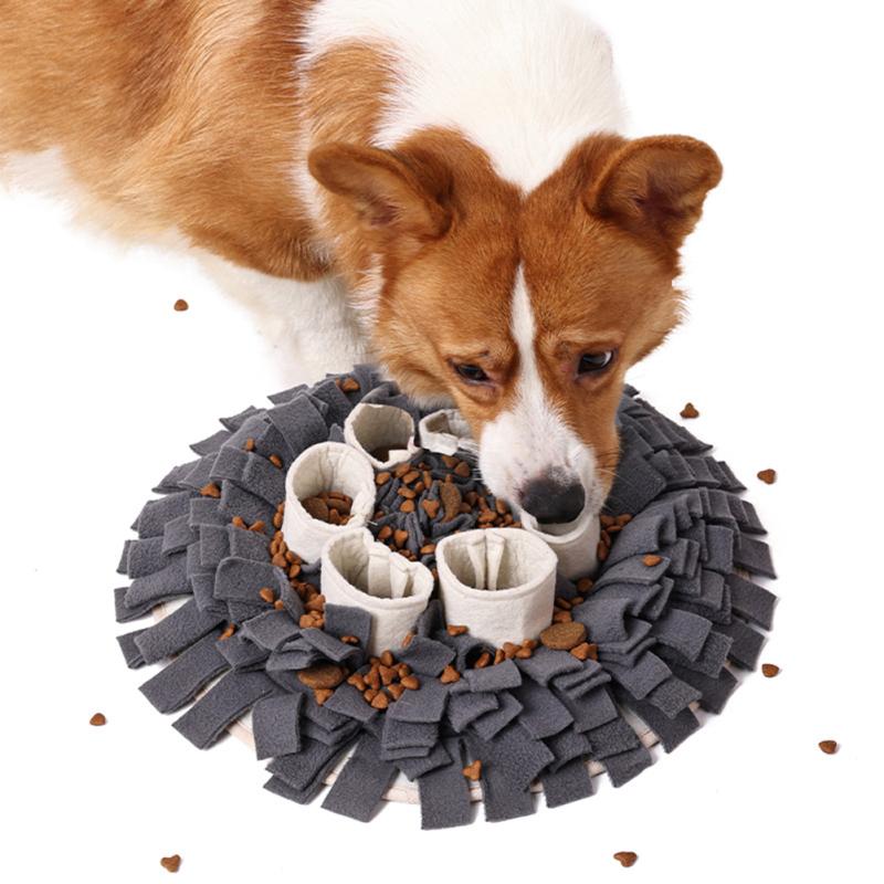 

2024 Коврик для нюхания домашних животных, тренировочный коврик для обнюхивания, коврик для замедления кормления, диспенсер для еды, ковер, поощряющий натуральность