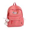 Schultasche Schultasche Mädchen Nische Japanisch Ins Karomuster Niedlicher Rucksack Klein Frisch Mittelschule College-Student Vielseitiger Rucksack