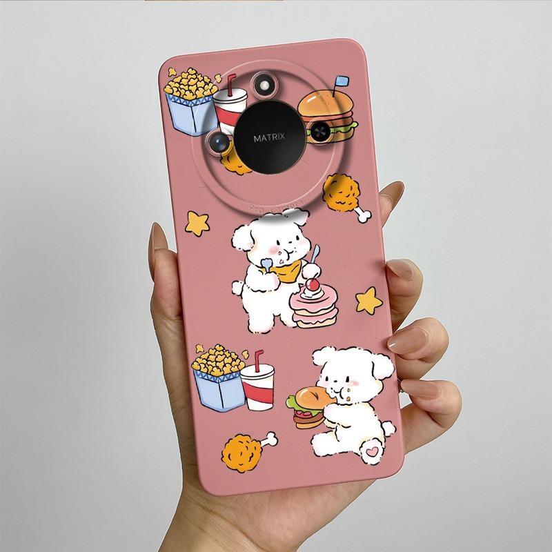 For Honor X9C Smart Phone Case X9cSmart Soft Silicone Funda Sweet Painted Fashion Cartoon Protective Capa Lovely Printing Cover