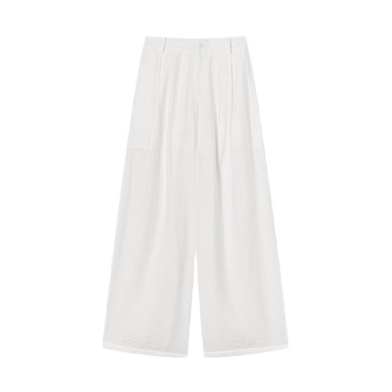 Women's High-Waisted Straight Wide-Leg Casual Pants