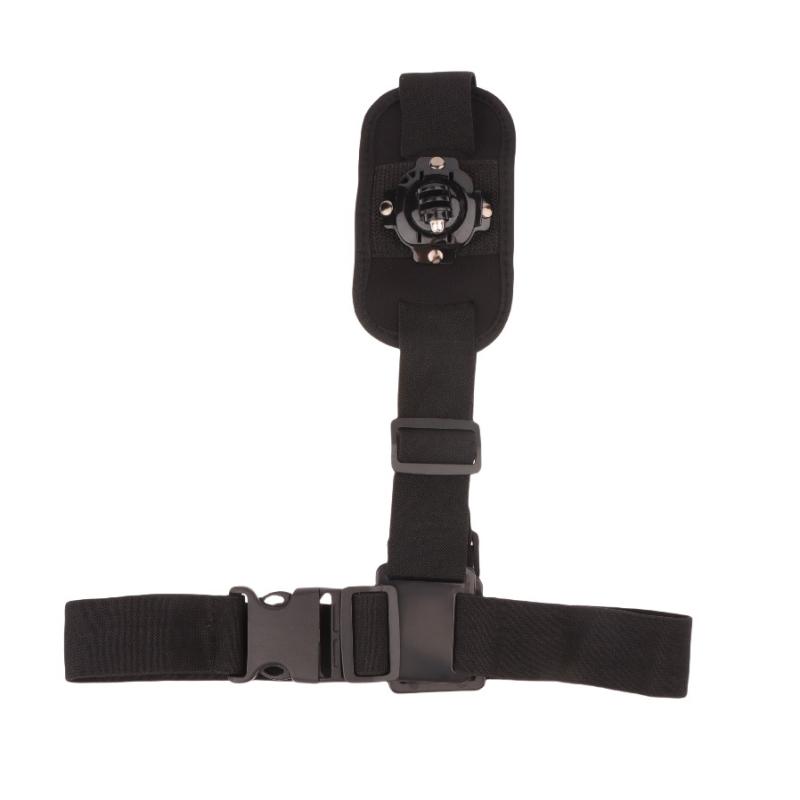 1Pc 360° Rotation Shoulder Black Polyester Fiber Strap Mount Chest Harness Adapter For Camera Accessories