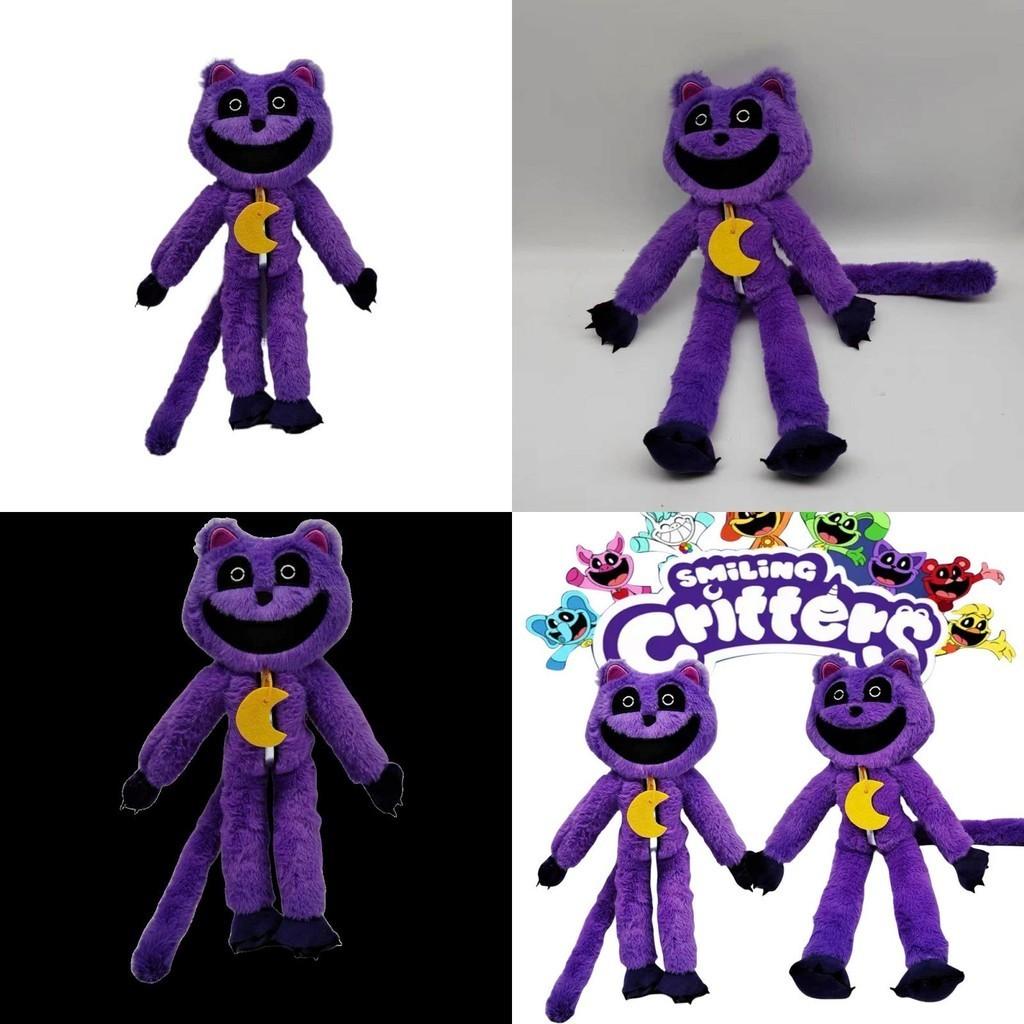 Unique Smiling Critters Terrifying Purple Cat Monster Plush Doll Customizable Design