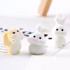 3 Pcs Mini Resin Rabbit Figurine Tiny Cartoon Bunny Sculpture Miniature Animal Fairy Garden Ornament for Moss Landscape DIY Plant Pot Home Decor