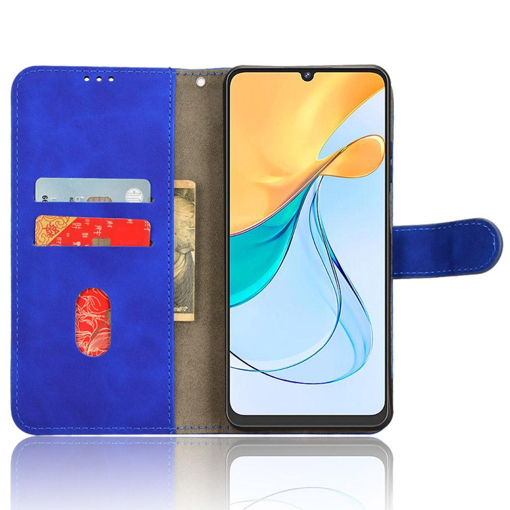

For ZTE Blade V50 Vita Leather Cover Skin-Feel Flip Case Phone Wallet Green