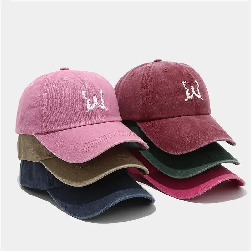 Spring Cotton Cartoon Embroidery Casquette Baseball Cap Adjustable Outdoor Snapback Hats for Men and Women 37