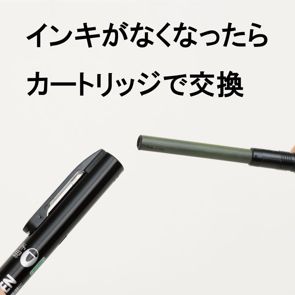 Pentel Oil-based Pen, Knock Type, Handy S, PentelPen, XNXS15-AP, Fine, Black, 5