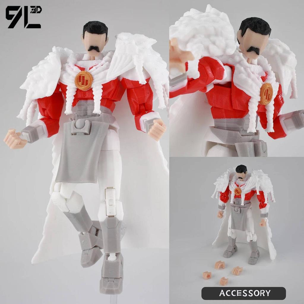9L3D Printed NEWInvincibles Tech Jacker Titan13 Lucky13 Action Figure Dummy13 Motorcycle Multi-Jointed Collectible Model Toy T13