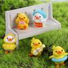 Accessories Handmade Models Toy Little Yellow Duck Action Figures Little Duck Doll Pvc Ornaments