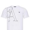 Emporio Armani EA SS23 Letter Pattern Crew Neck Short Sleeve T-Shirt Men tops White 6Z1TB1-1JPZZ-0100