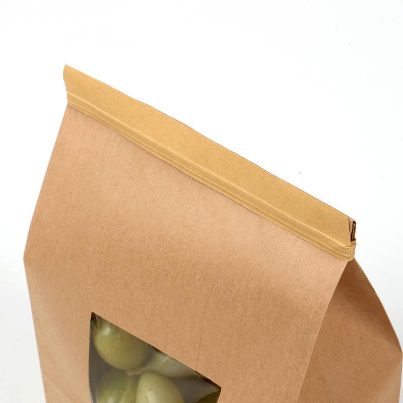 10pcs Food Storage Bags Reusable Kraft Zipper Paper Bags Seal Pouch Cookies Nuts 10pcs Food Storage Bags Reusable Kraft Zipper Paper Bags Seal Pouch Cookies Nuts