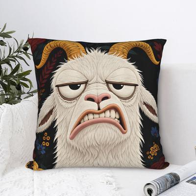 Screaming Goat  Pillow Case  Design Pillow Cover Cute Funny Cushion Cover For Sofa Couch Bed Living Room