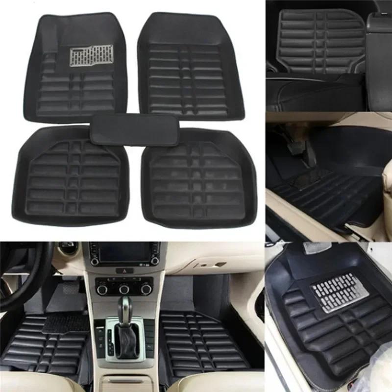 Universal Waterproof Auto Mat 5PCS/Set Car Floor S Front & Rear Liner All Weather Durable Carpet