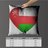 Pillow Case luxurious home office, sofa decorative Multi sized car seat cushions, pillowcases Oman flag map logo