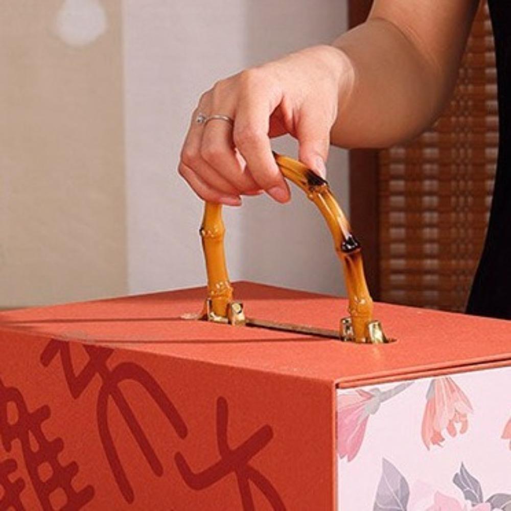 Chinese Style Moon Cake Box Luxury Portable Mooncake Box Bakery Packaging