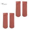 2 Pairs Women Winter Socks Mid-tube Solid Color High Elasticity Keep Warm Lightweight Comfort Warmth Daily Socks Sport Socks