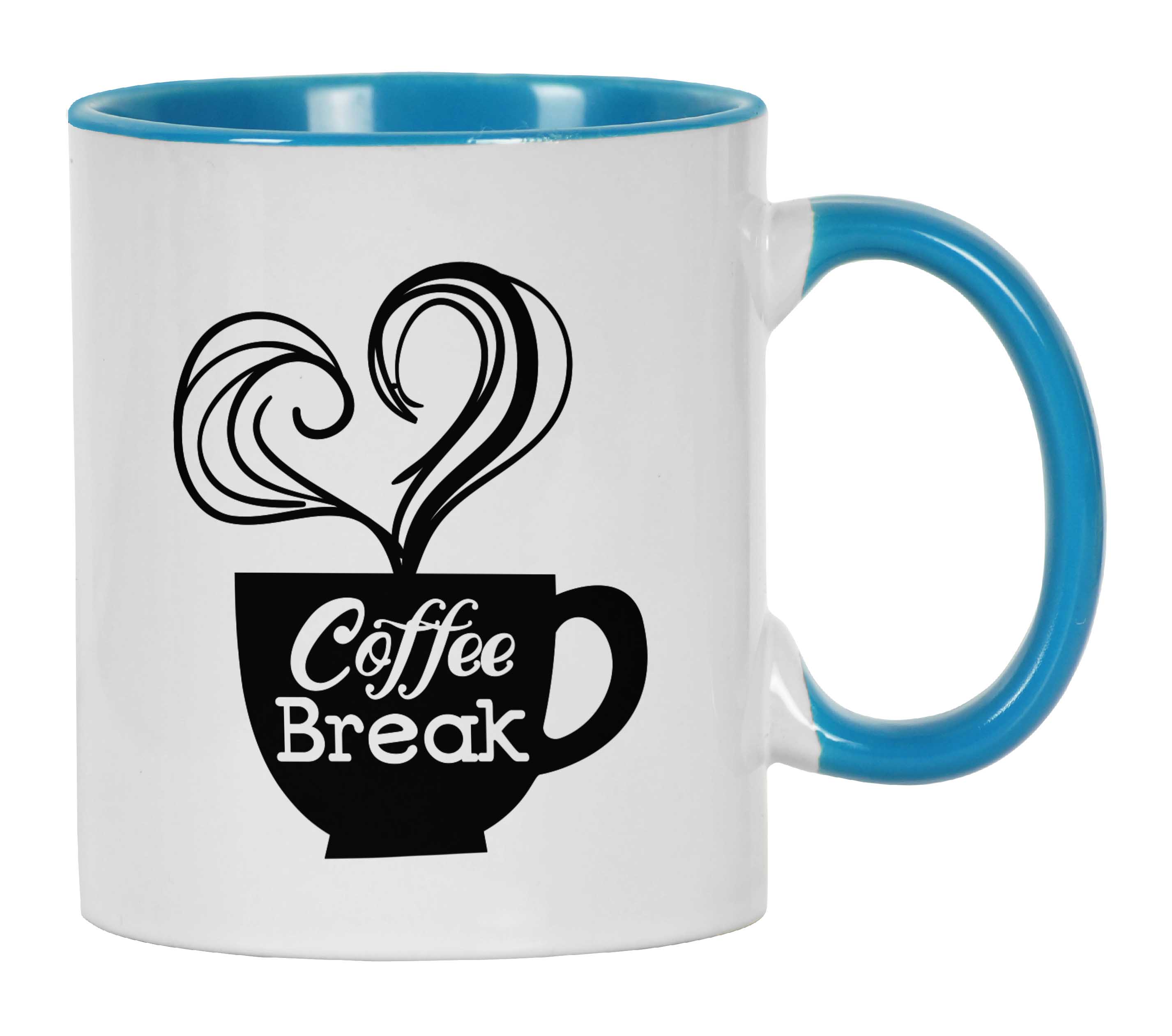 

Inkdotpot Перерва на каву 11 унцій Керамічні кружки для кави чудово підходять для колег по роботі Бос Подарунок до кави 11oz небо синє кольору