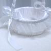 Cesto da Sposa in Tessuto Cesto Fiorito in Pizzo Bianco Cesto Fiorito Matrimonio Vintage Cerimonia Nuziale