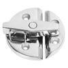 Marine grade stainless steel round rotary knob latch with mirror finish