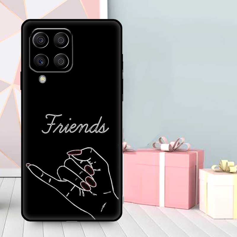 BFF Best Friends Forever Black Case For Samsung Galaxy M56 M52 M32 M53 M16 M11 M21 M31 M35 M12 M13 M14 M15 M36 M55 M34 M54