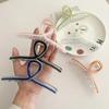 Elegant Large Oil Drip Claw Clip for Women's Hair - High-End Hair Accessories for Buns and Styling.