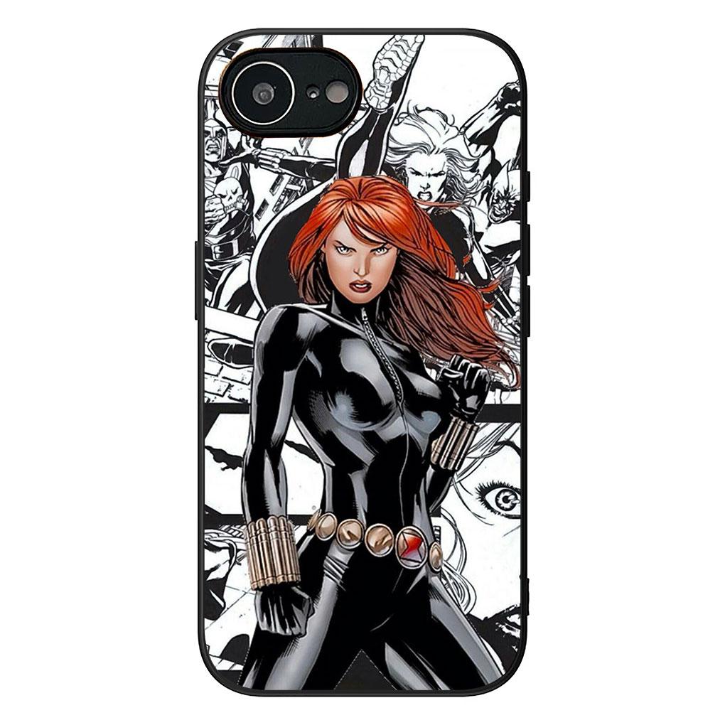 Чехол для телефона Marvel Black Widow с рисунком комиксов для Xiaomi Redmi 15 9A 9C NFC 7A 9T Note 9 8 7 8T 15c A5 Мягкий чехол Redmi A5 4G (171mm)