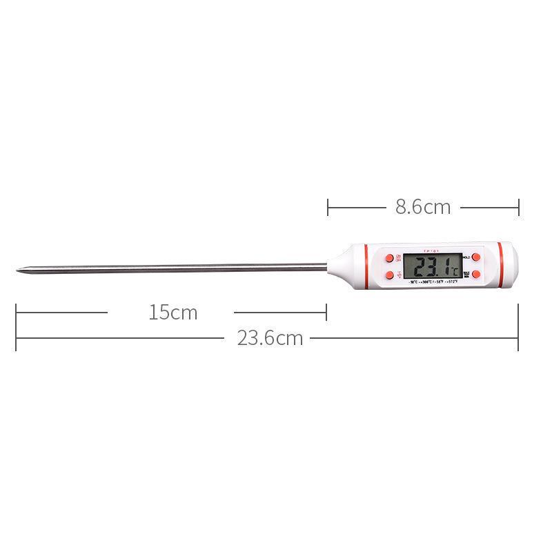 TP101 Digital Kitchen Thermometer: BBQ, Baking & Cooking Electronic Probe