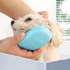 Rubber Pet Grooming Brush Rounded Soft Bristles Pet Bath Scrubber Massage Brush Gentle Shedding