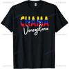 Artistic Letters Chama Venezolana Flag Venezuela Cotton T-Shirt A Stylish Patriotic Tees Venezuelans Man Outdoor Comfort Tops