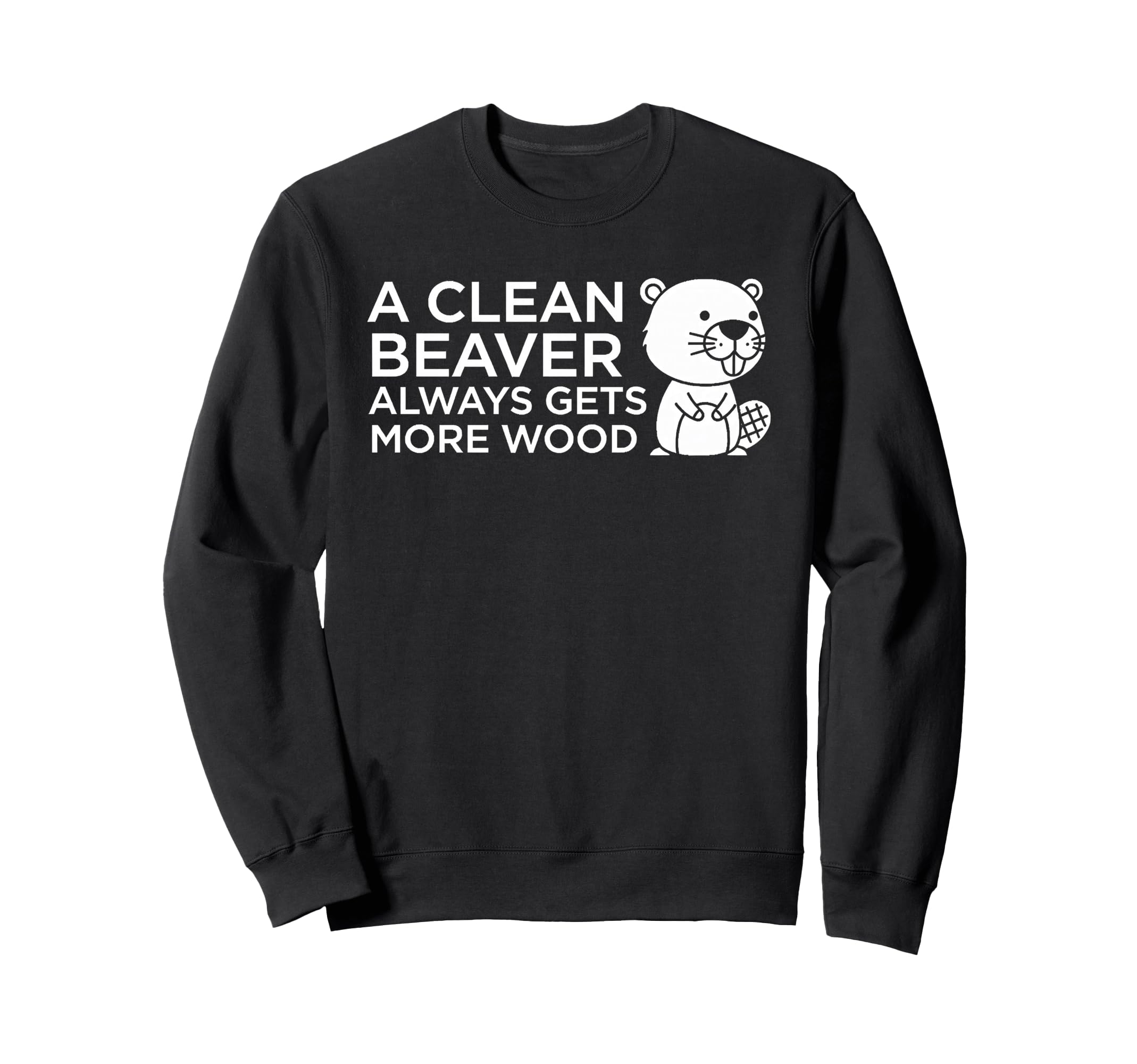 

Funny Beaver with Sunglasses, Woodworking, Pun, Cartoon Sweatshirt