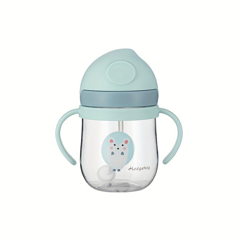 Children s Water Cup with Straw Baby Bottle Learning Drinking Cup with Handle Anti-drop, Leak-proof and Choke-proof Kettle зелёный