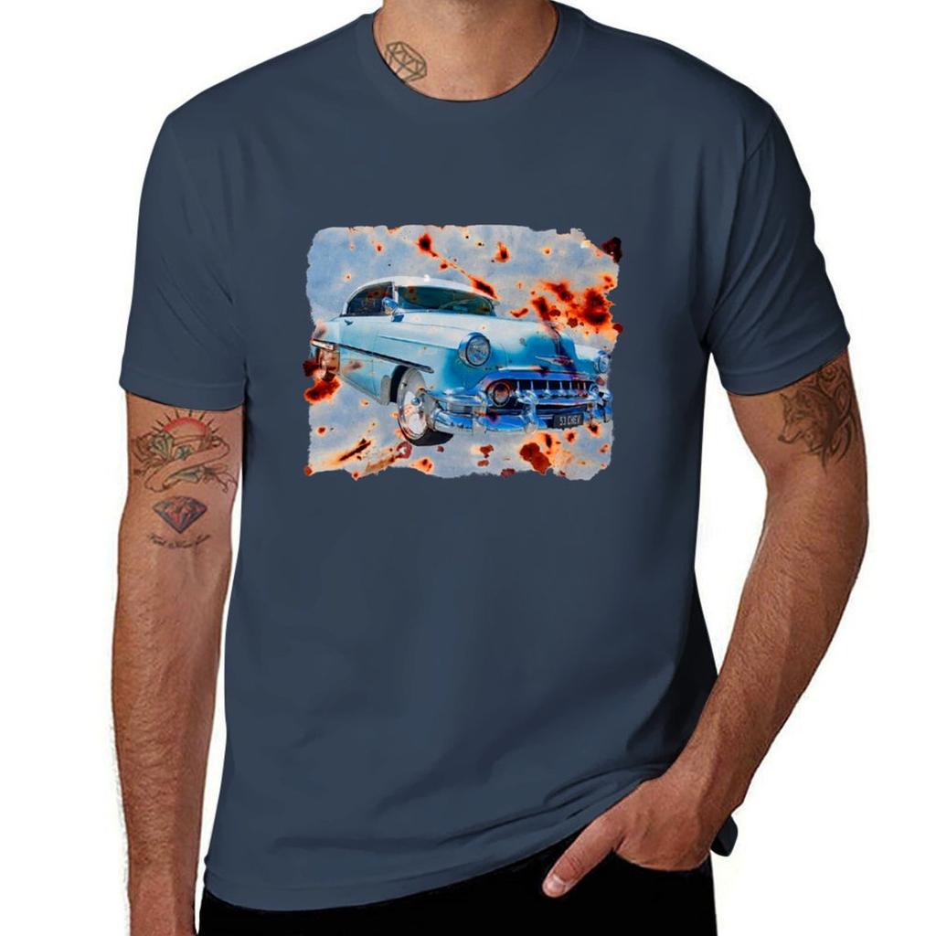 53 Chevy Classic Car Cars For Tees TShirt Minimalist Casual Short Sleeve Top TShirt